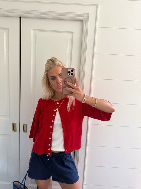 Coastal Cardigan // Red